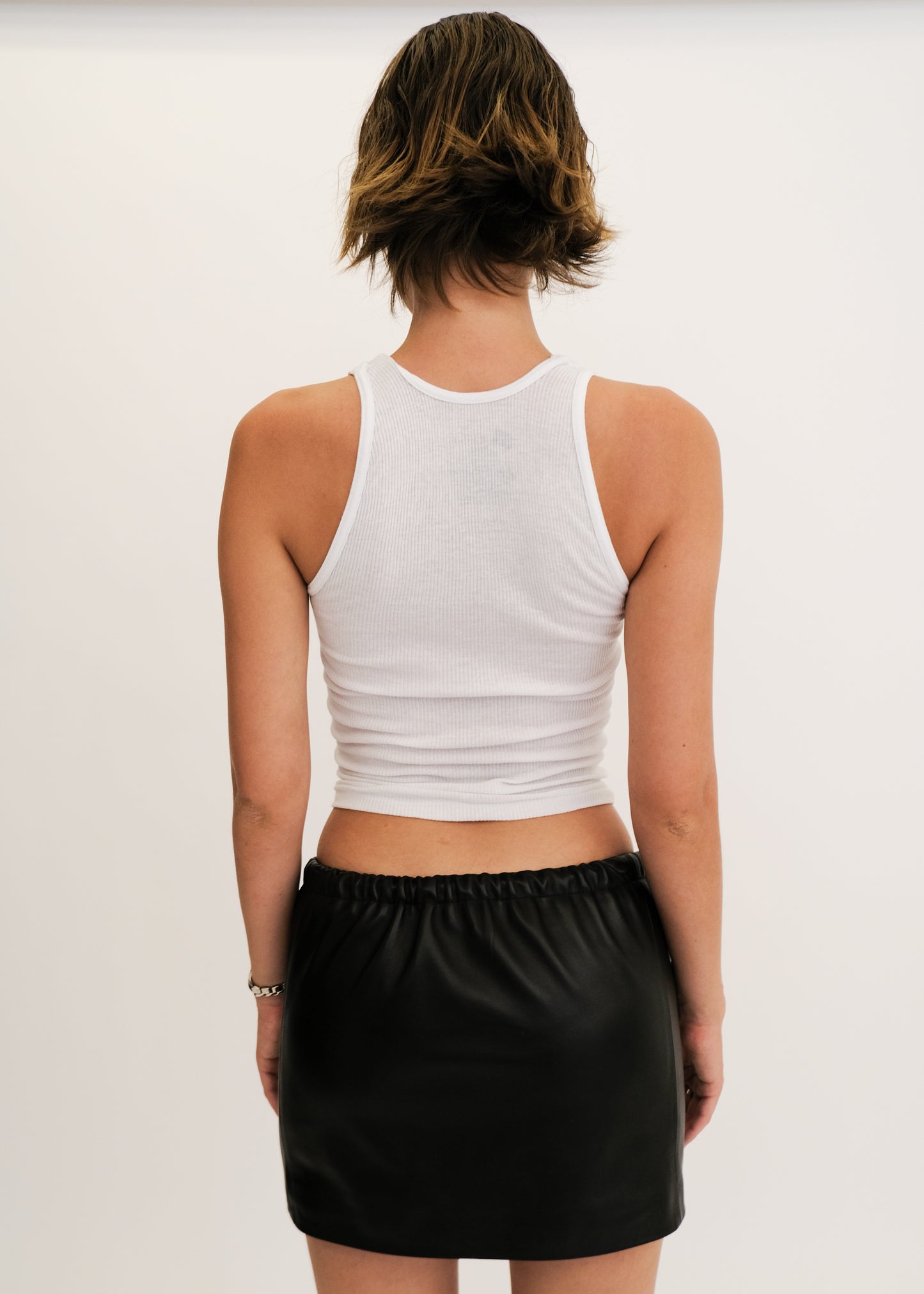 Milo Mini Skirt in Leather