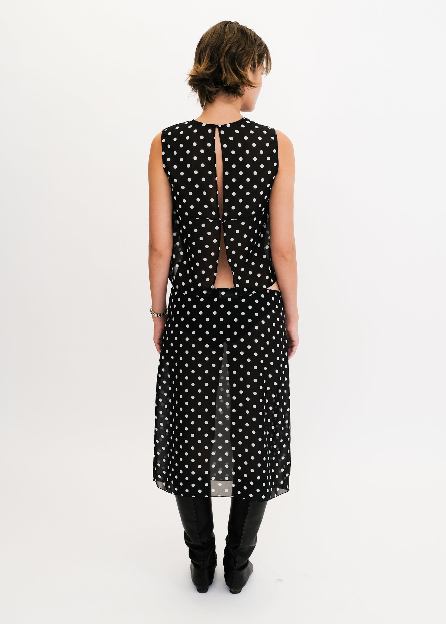 Drew Slip Skirt in Georgette