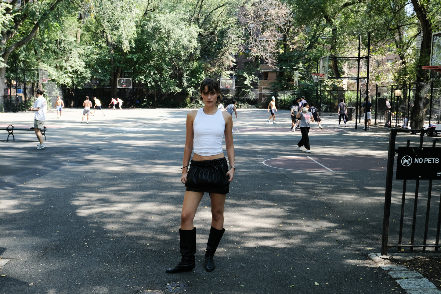 Milo Leather Mini Skirt