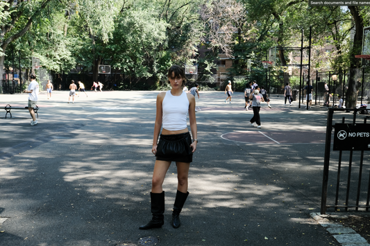Milo Mini Skirt in Leather